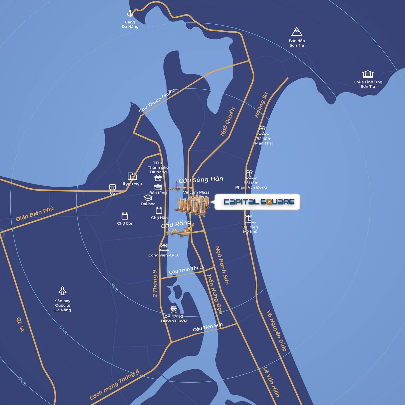 vị trí dự án capital square đà nẵng